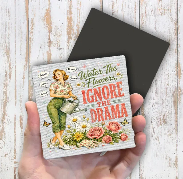 Avery Lane Gifts Drama magnet køleskab lærred 10x10