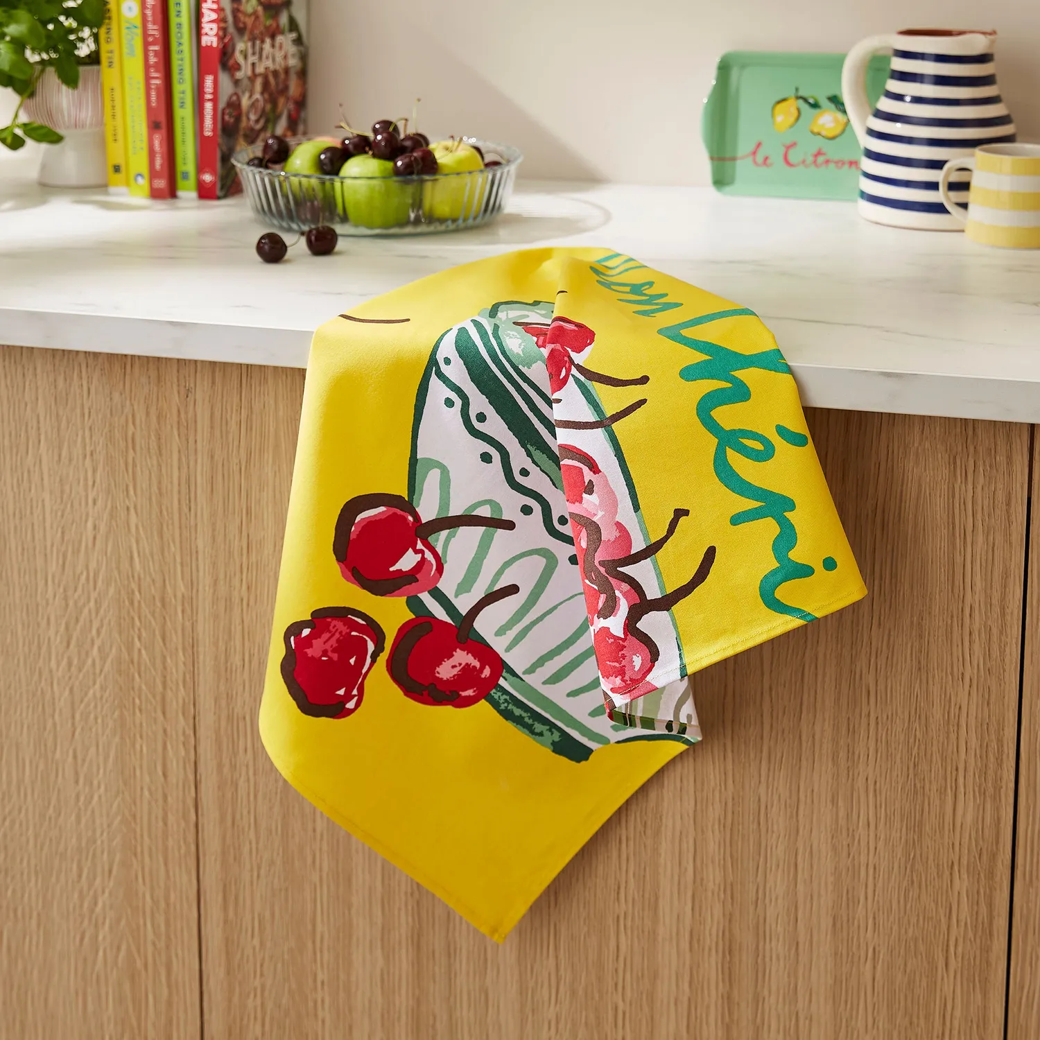 Ulster Weavers Summer Fruits viskestykke gul 100% bomuld