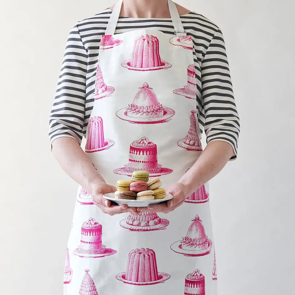 Thornback & Peel Jelly & Cake forklæde pink 60x80 bomuld