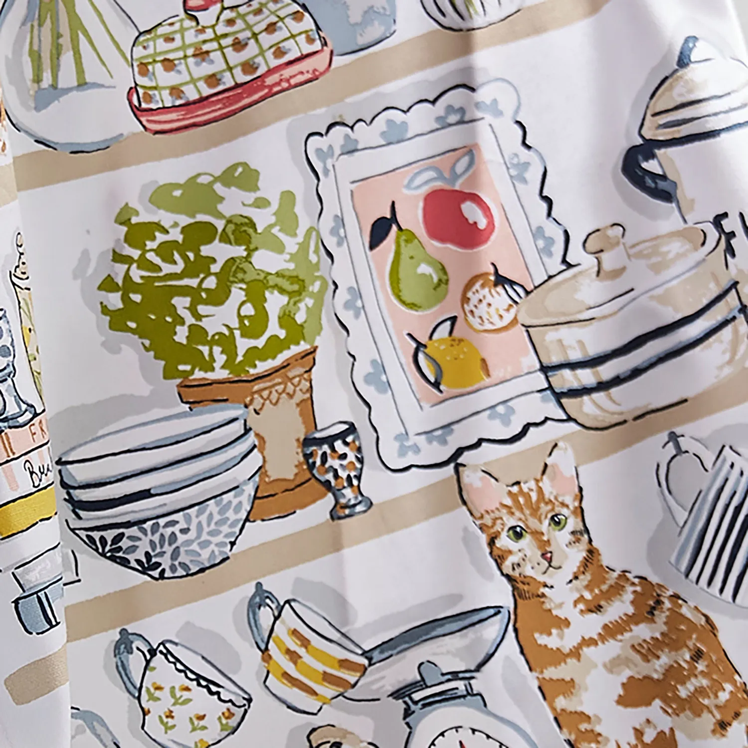 Ulster Weavers Pantry Cats viskestykke flerfarvet 74x48 cm