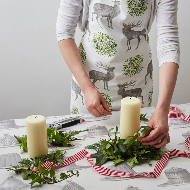 Thornback & Peel Stag & Mistletoe forklæde jul 60x80