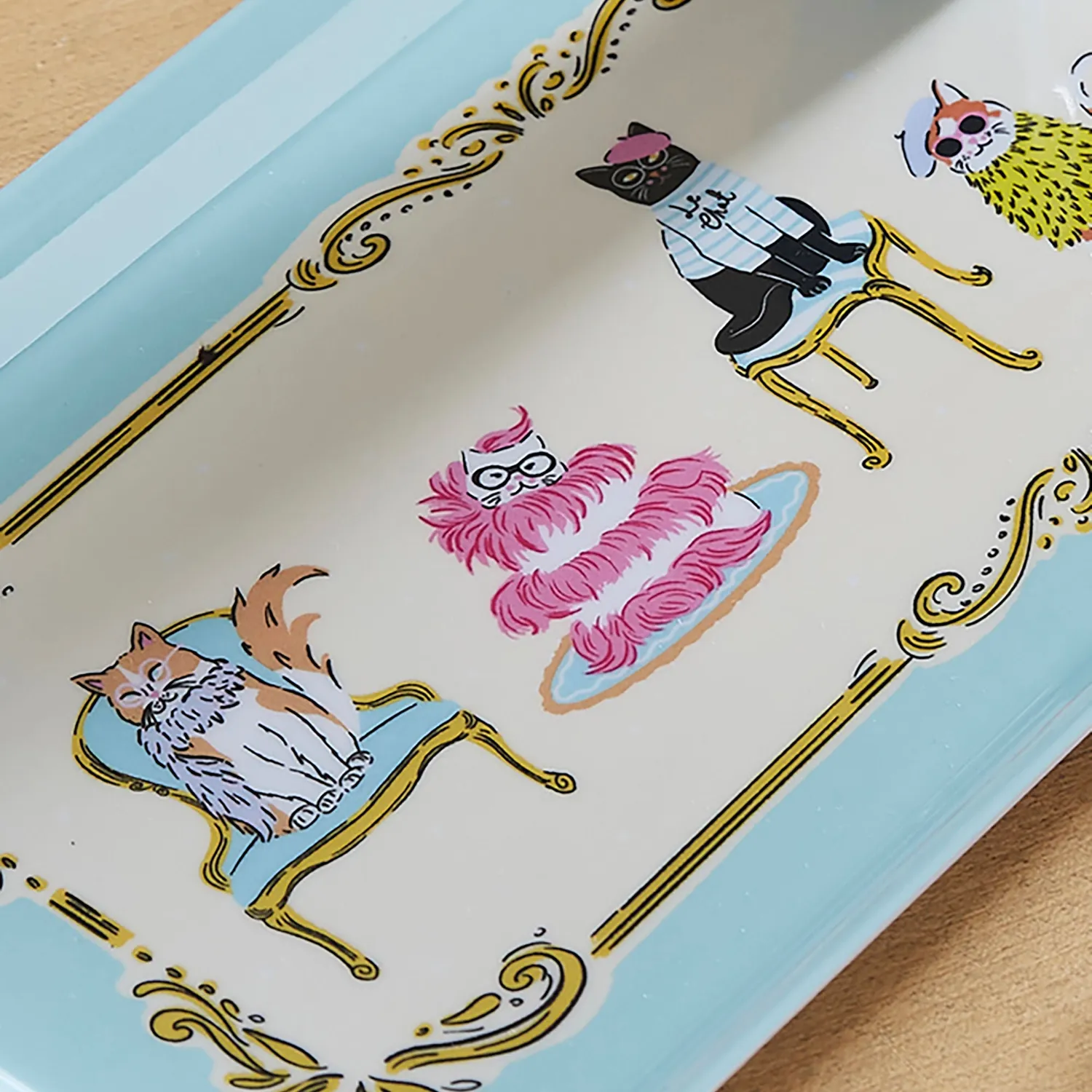 Ulster Weavers Cool Cats serveringsbakke flerfarvet 39x17 cm