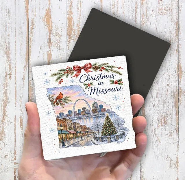 Avery Lane Gifts Christmas in Missouri magnet 10x10 cm