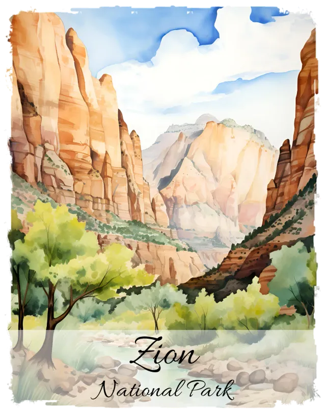 Avery Lane Gifts Zion National Park souvenir Utah-motiv 2024