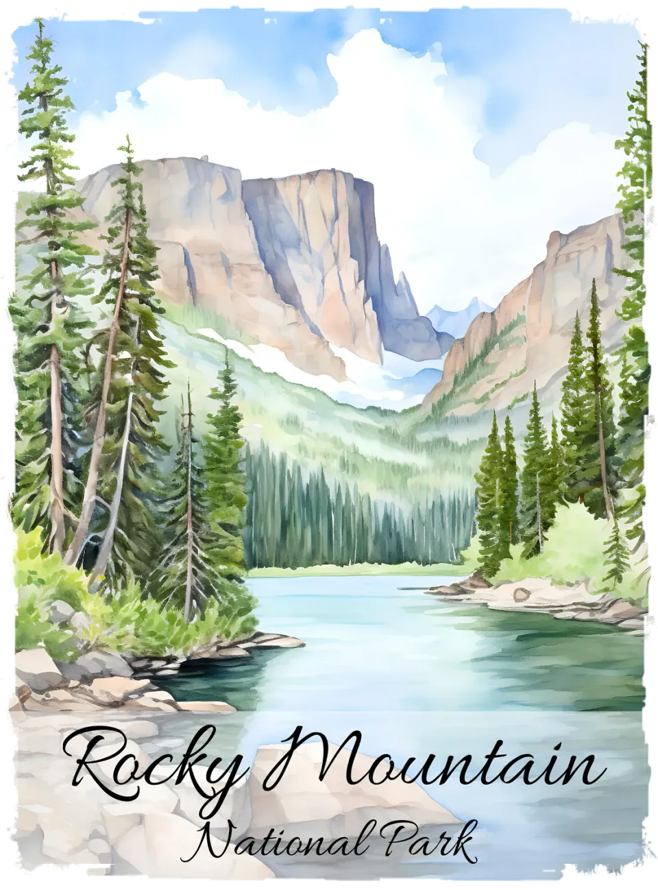 Avery Lane Gifts Rocky Mountain viskestykke Colorado