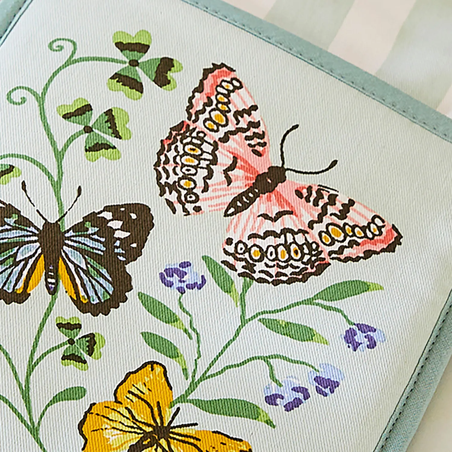 Ulster Weavers Butterfly Grove ovnhandske dobbelt blå
