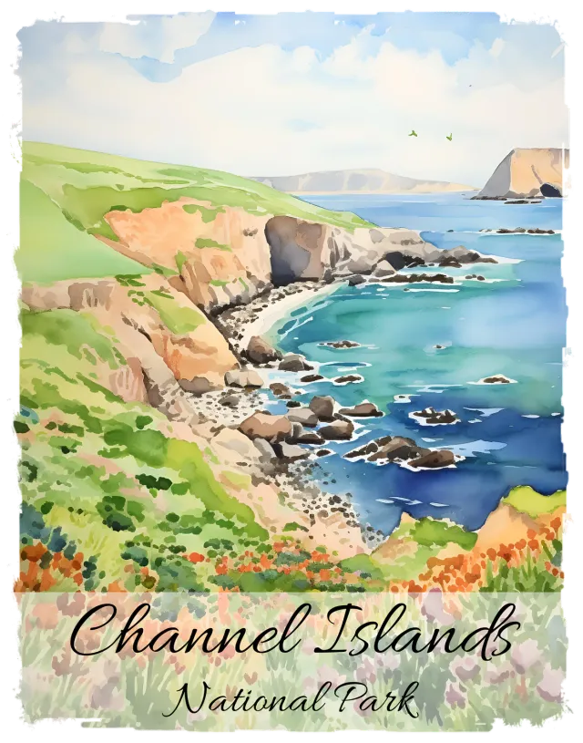 Avery Lane Gifts Channel Island T-shirt Californien bomuld