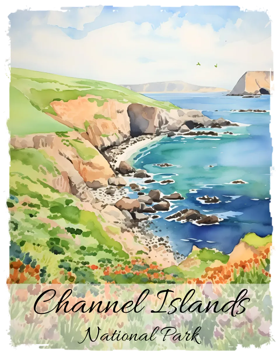 Avery Lane Gifts Channel Island T-shirt Californien bomuld