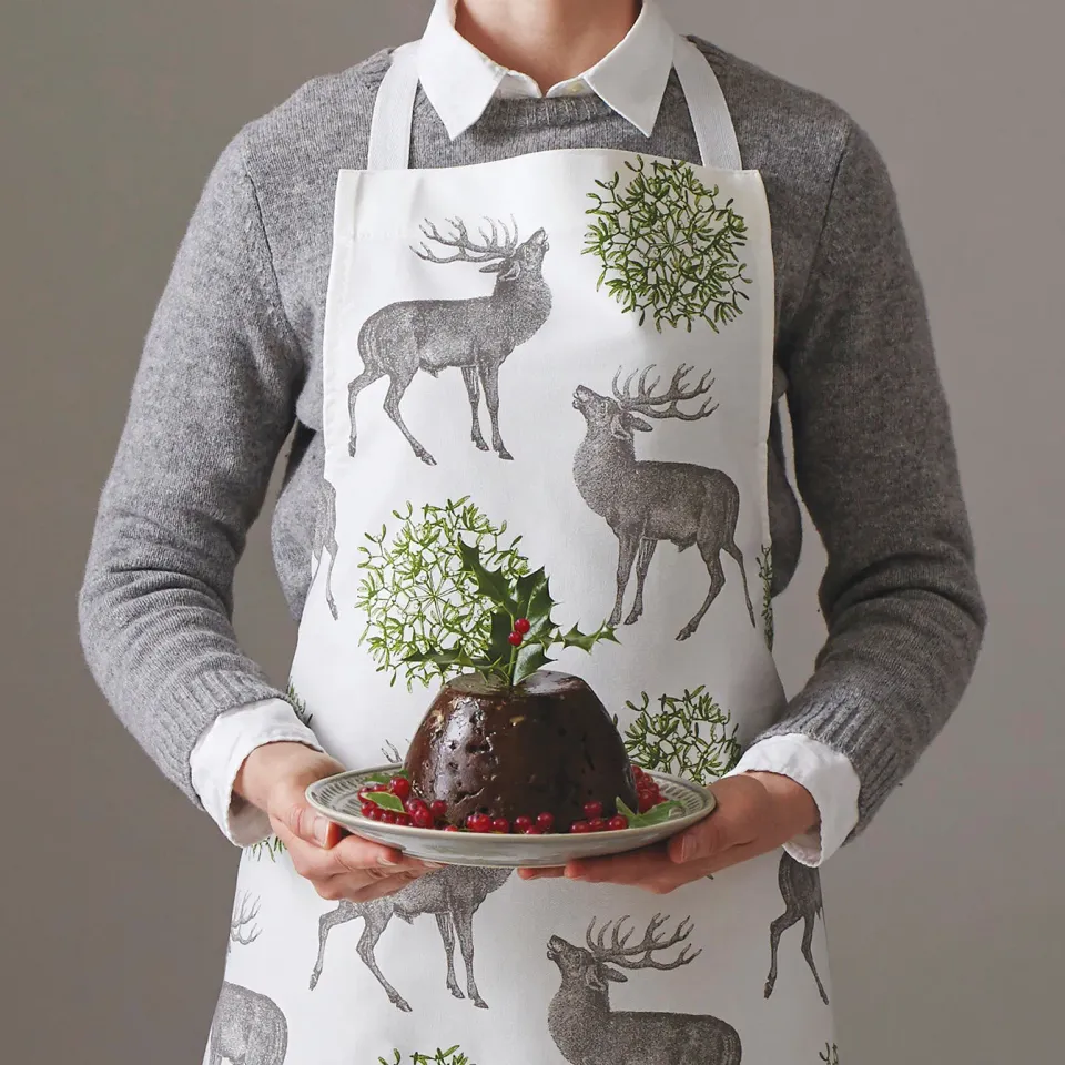 Thornback & Peel Stag & Mistletoe forklæde jul 60x80
