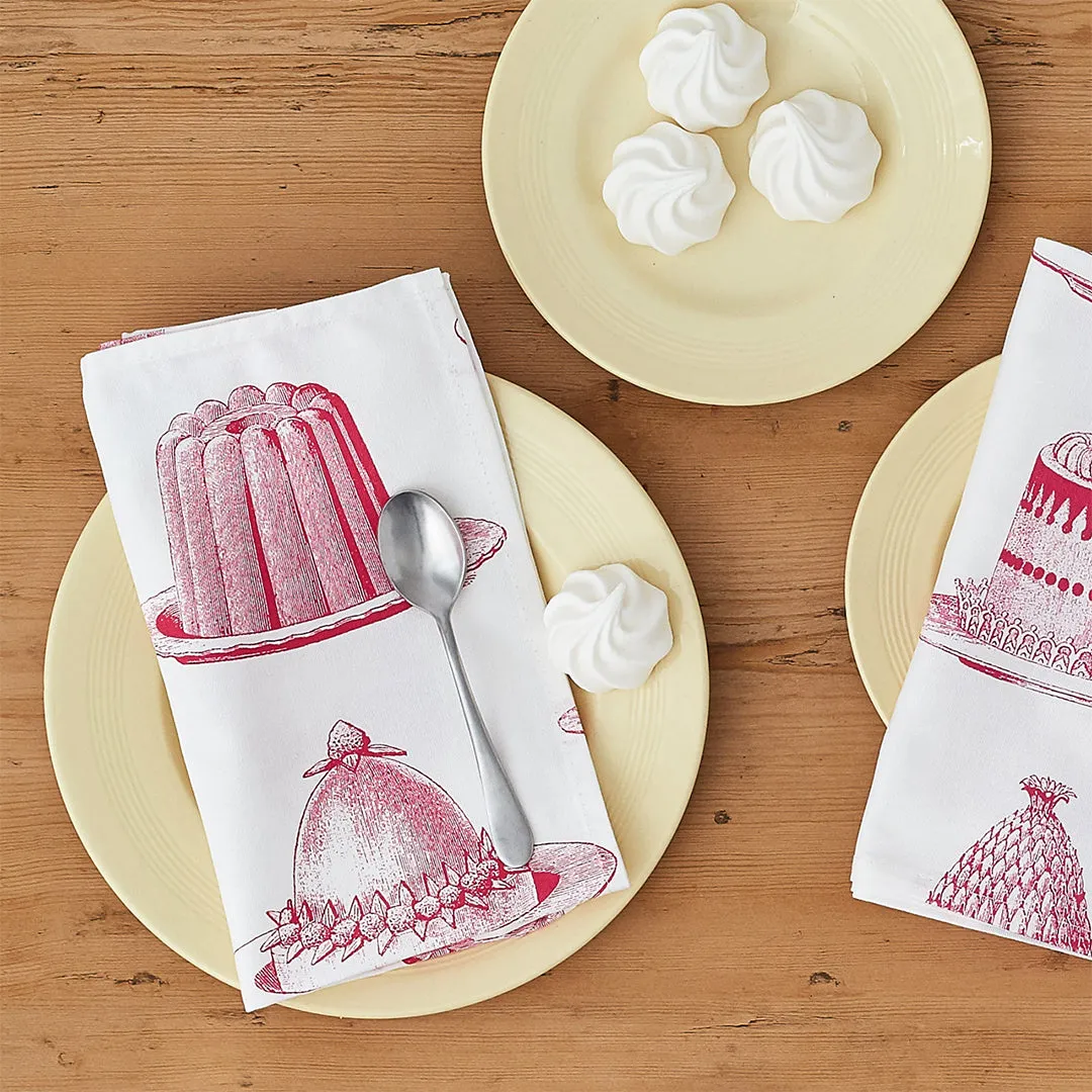 Thornback & Peel Jelly & Cake stofserviet 45x45 cm pink