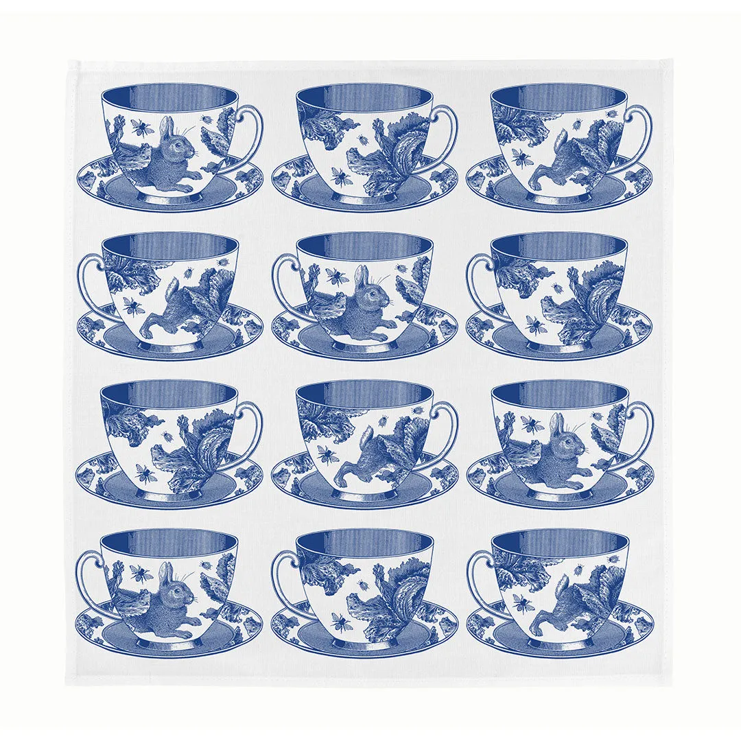 Thornback & Peel Teacup stofserviet blå tekop bomuld