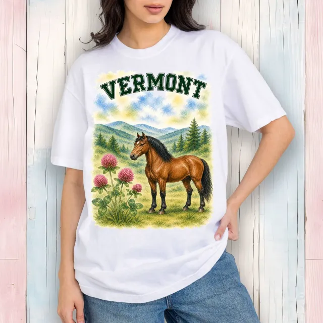 Avery Lane Gifts Vermont State Bird t-shirt hvid bomuld