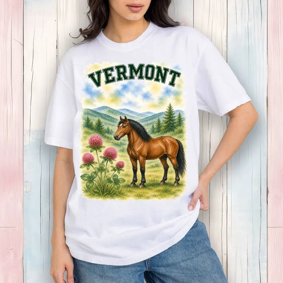 Avery Lane Gifts Vermont State Bird t-shirt hvid bomuld