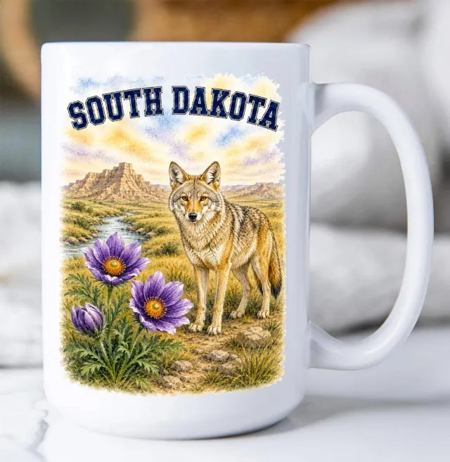 Avery Lane Gifts South Dakota kaffekrus 15 oz souvenir