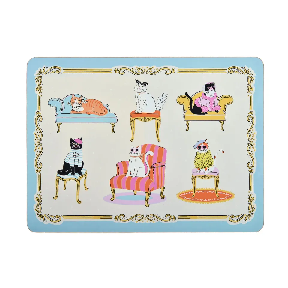 Ulster Weavers Cool Cats dækkeservietter 4-pak multifarvet MDF