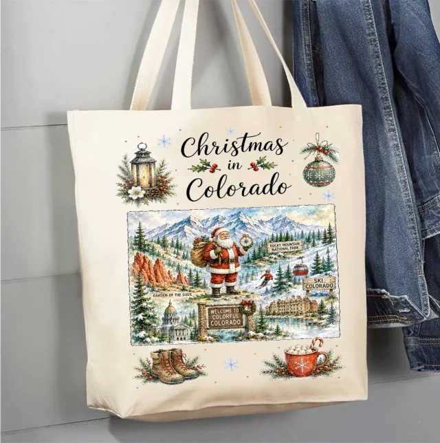 Avery Lane Gifts Christmas in Colorado mulepose bomuld stor