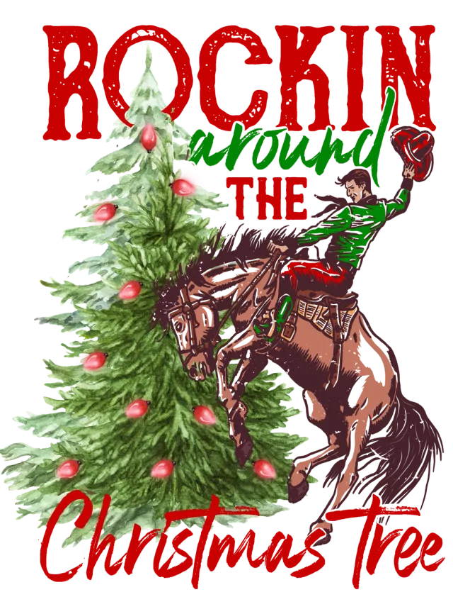 Avery Lane Gifts Rockin Christmas Tree Western viskestykke jul