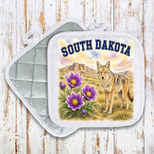 Avery Lane Gifts South Dakota State Bird grydelap 20 cm quiltet bomuld
