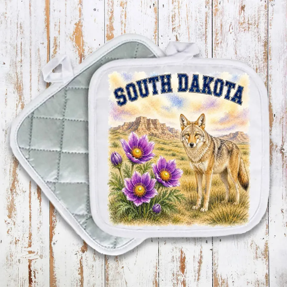 Avery Lane Gifts South Dakota State Bird grydelap 20 cm quiltet bomuld