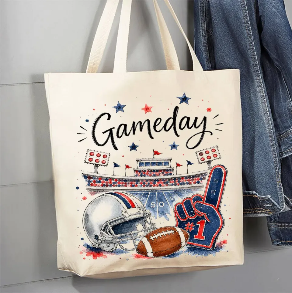 Avery Lane Gifts Gameday Football mulepose navy rød