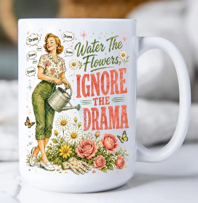 Avery Lane Gifts Funny Ignore the Drama krus 15oz hvid