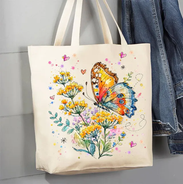 Avery Lane Gifts Spring Butterflies Wildflowers mulepose bomuld