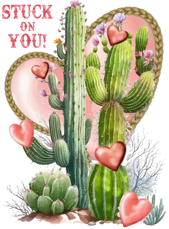 Avery Lane Gifts Valentine Western Saguaro Cactus plakat