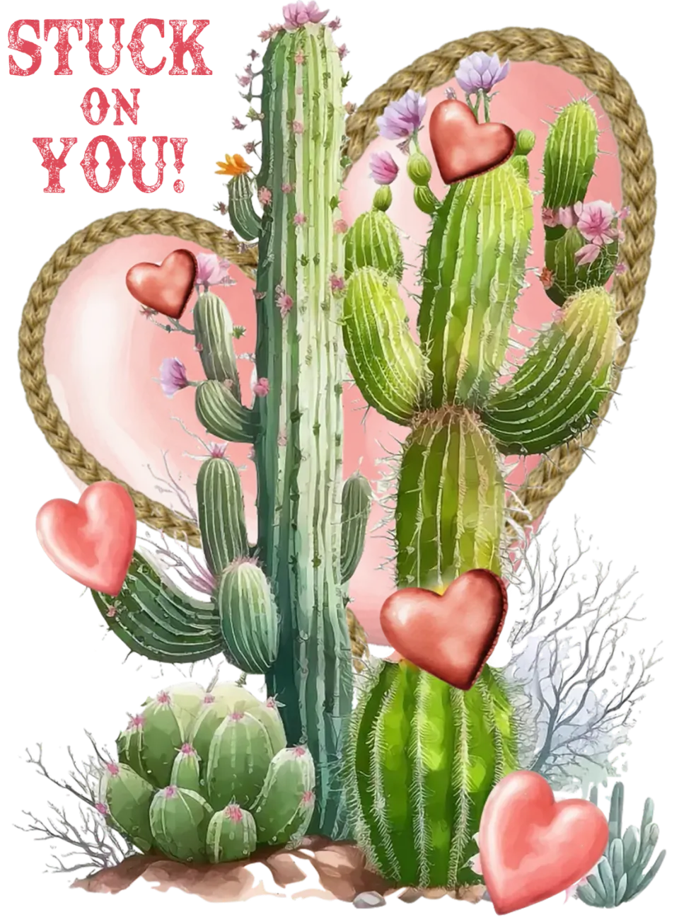 Avery Lane Gifts Valentine Western Saguaro Cactus plakat