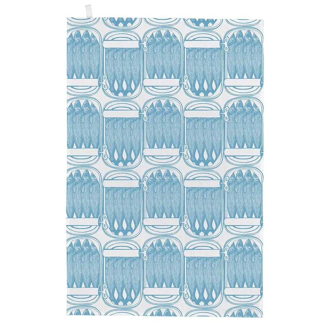 Thornback & Peel Sardine viskestykke 50x70 cm blå