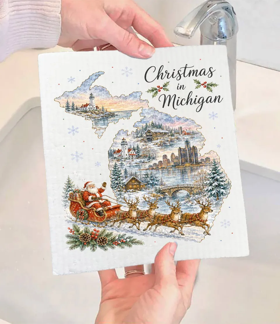 Avery Lane Gifts Christmas Michigan karklud svensk 17x20 cm