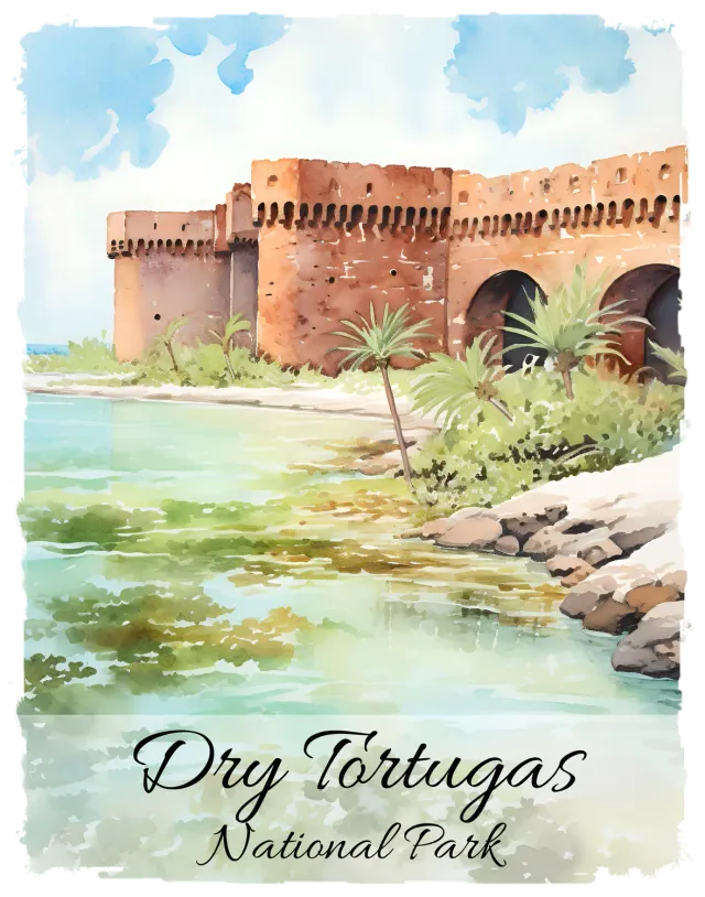 Avery Lane Gifts Dry Tortugas Florida T-shirt nationalpark