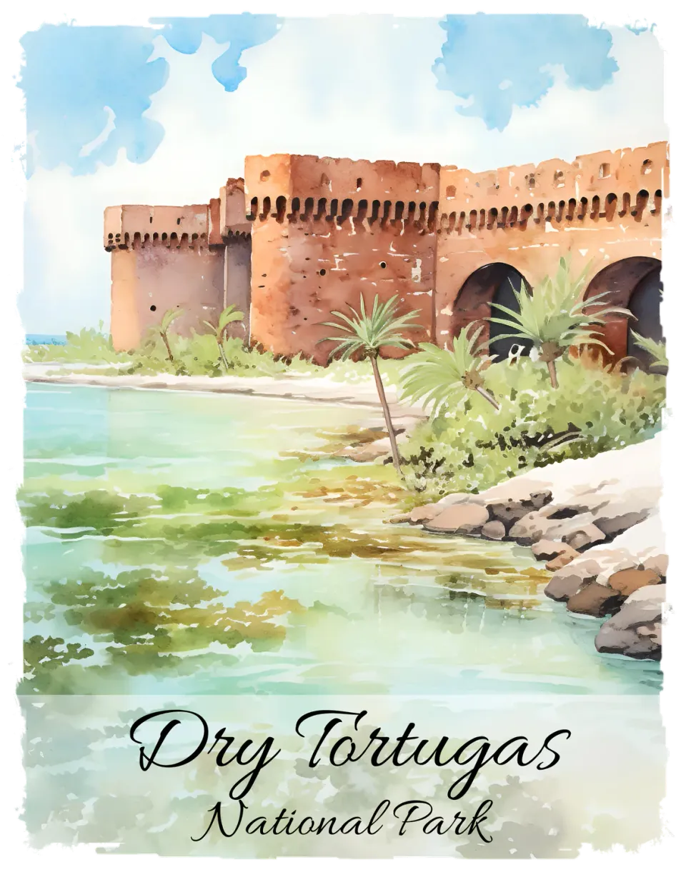 Avery Lane Gifts Dry Tortugas Florida T-shirt nationalpark