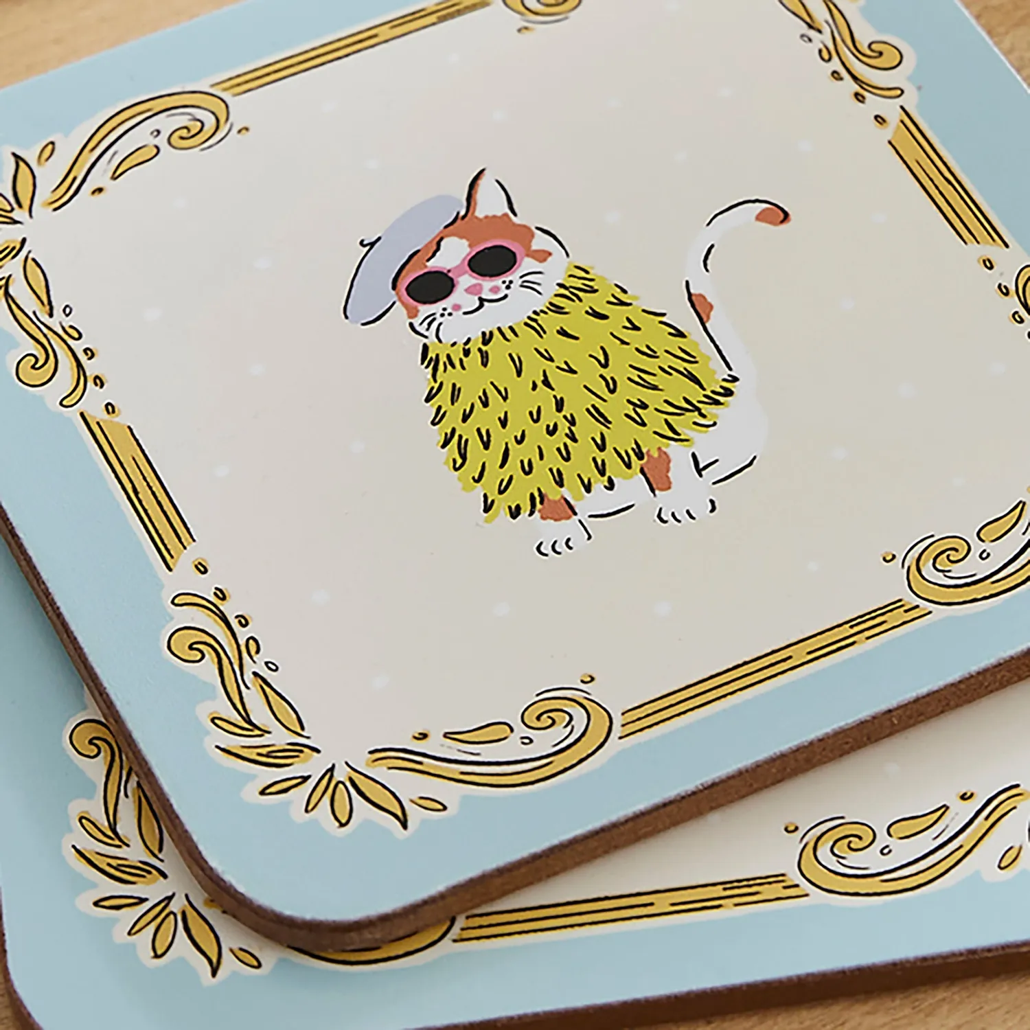 Ulster Weavers Cool Cats bordskånere 4 stk multifarvet