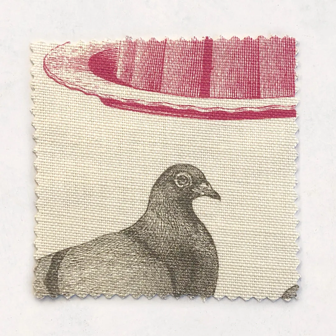 Thornback & Peel Pigeon & Jelly møbelstof grå pink