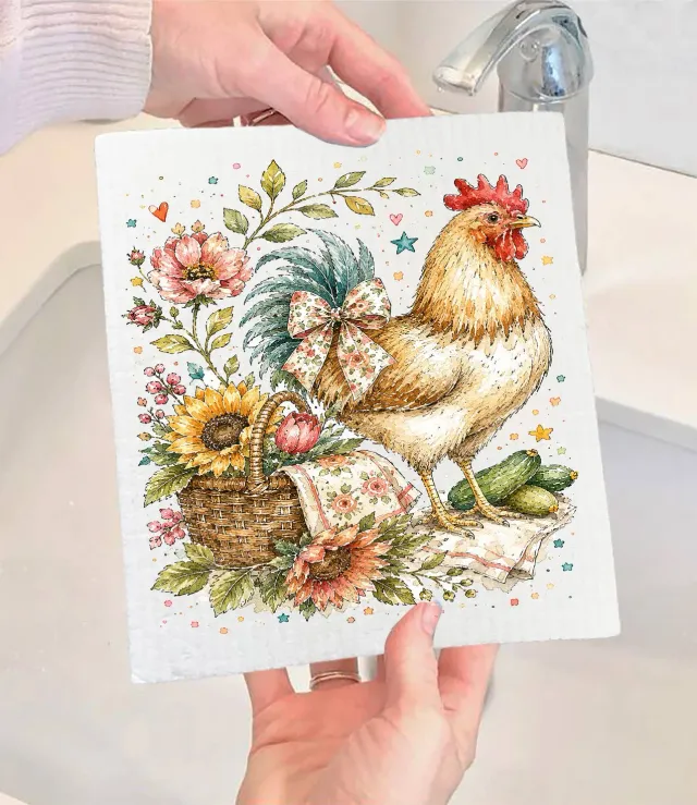 Avery Lane Country Hen karklud svensk cellulose 17x20 cm