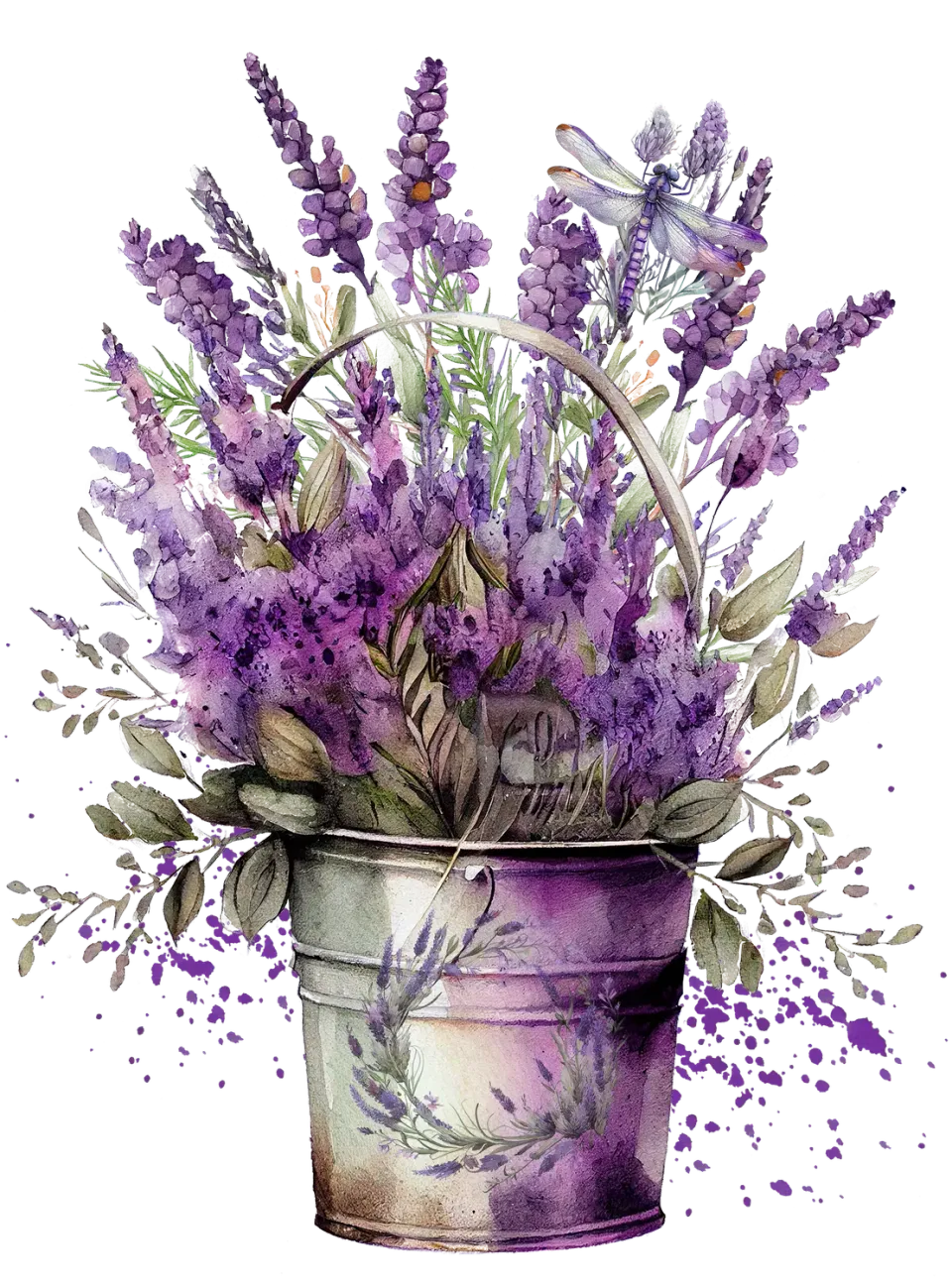 Avery Lane Gifts Spring Garden Lavender Bouquet billede lavendel