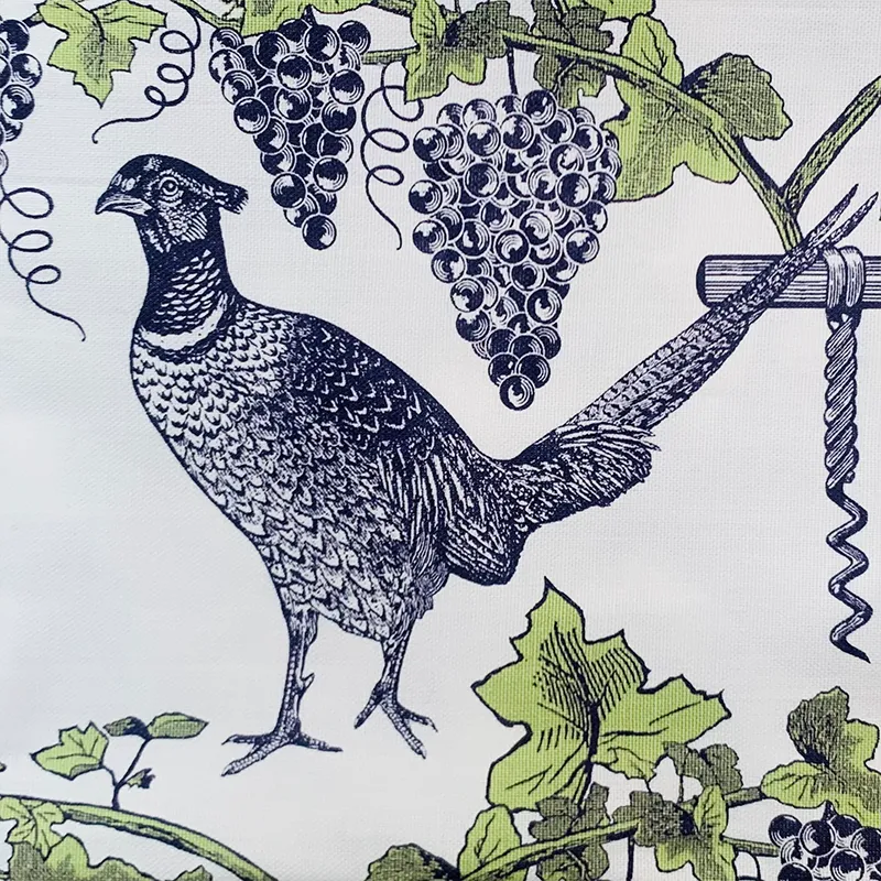 Thornback & Peel Pheasant & Vine viskestykke mintgrøn/blå bomuld