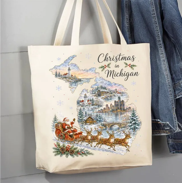 Avery Lane Gifts Christmas Michigan mulepose bomuld 41x38 cm