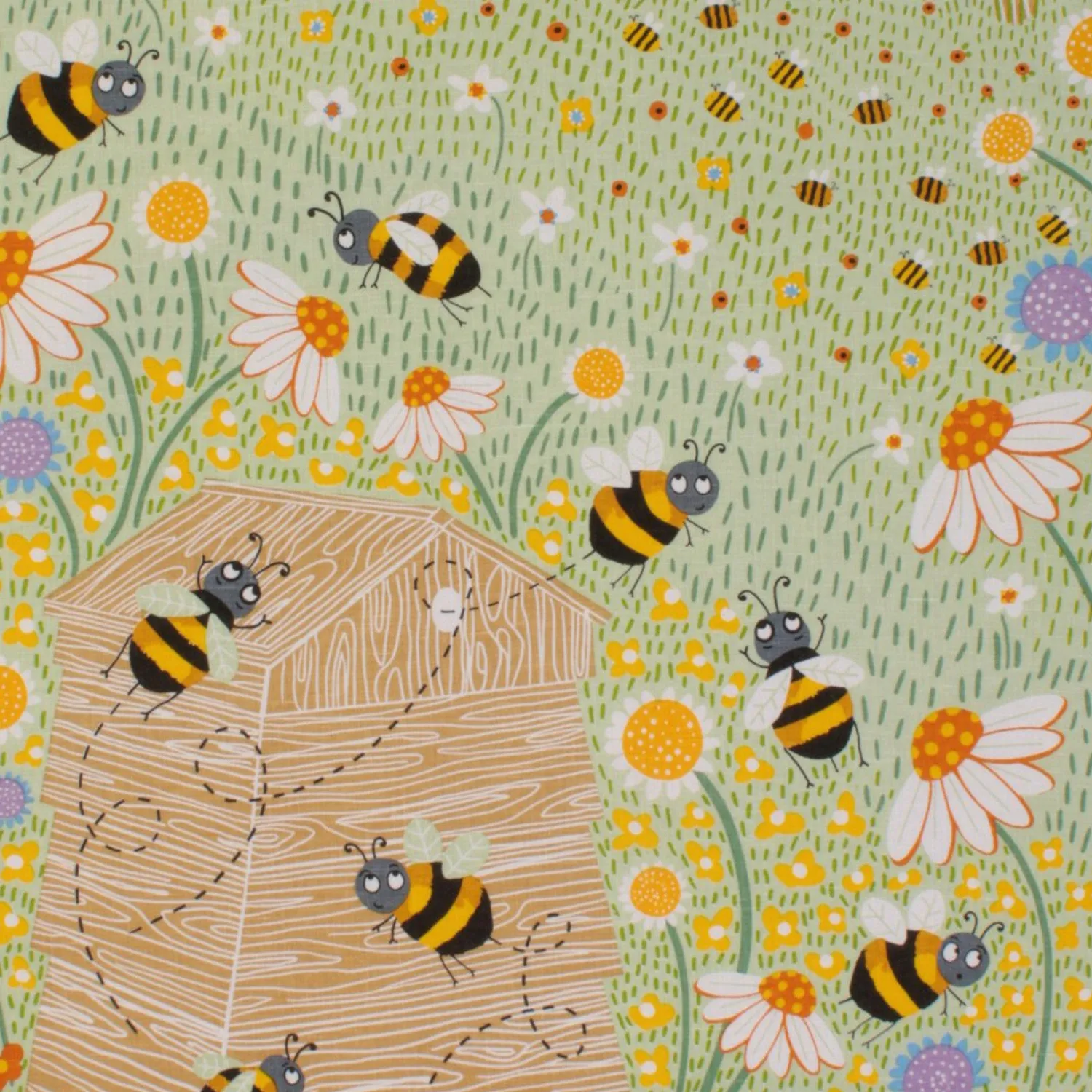 Ulster Weavers Bees viskestykke multicolour bomuld bier