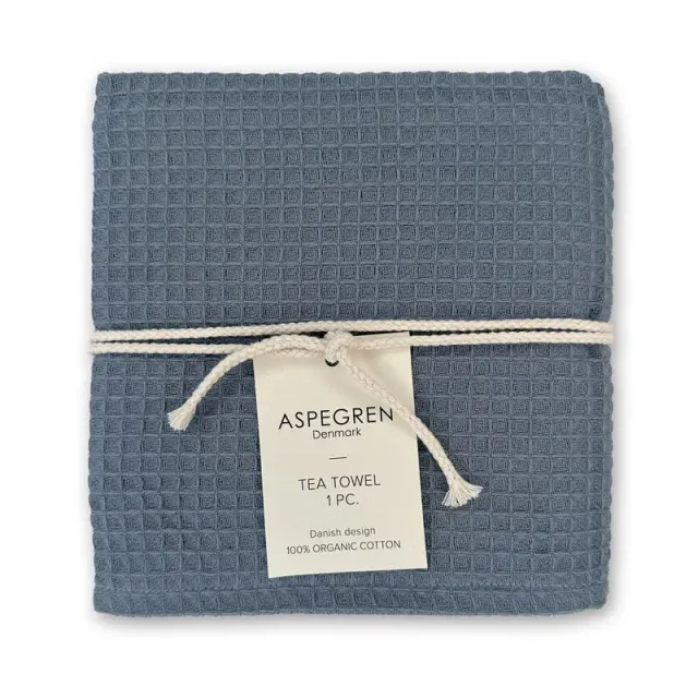 AspEgren North Blueberry viskestykke 50x70 cm blå bomuld