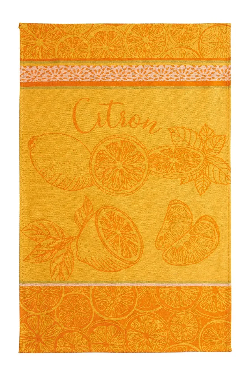 Coucke Lemon viskestykke gul 50x75 bomuld