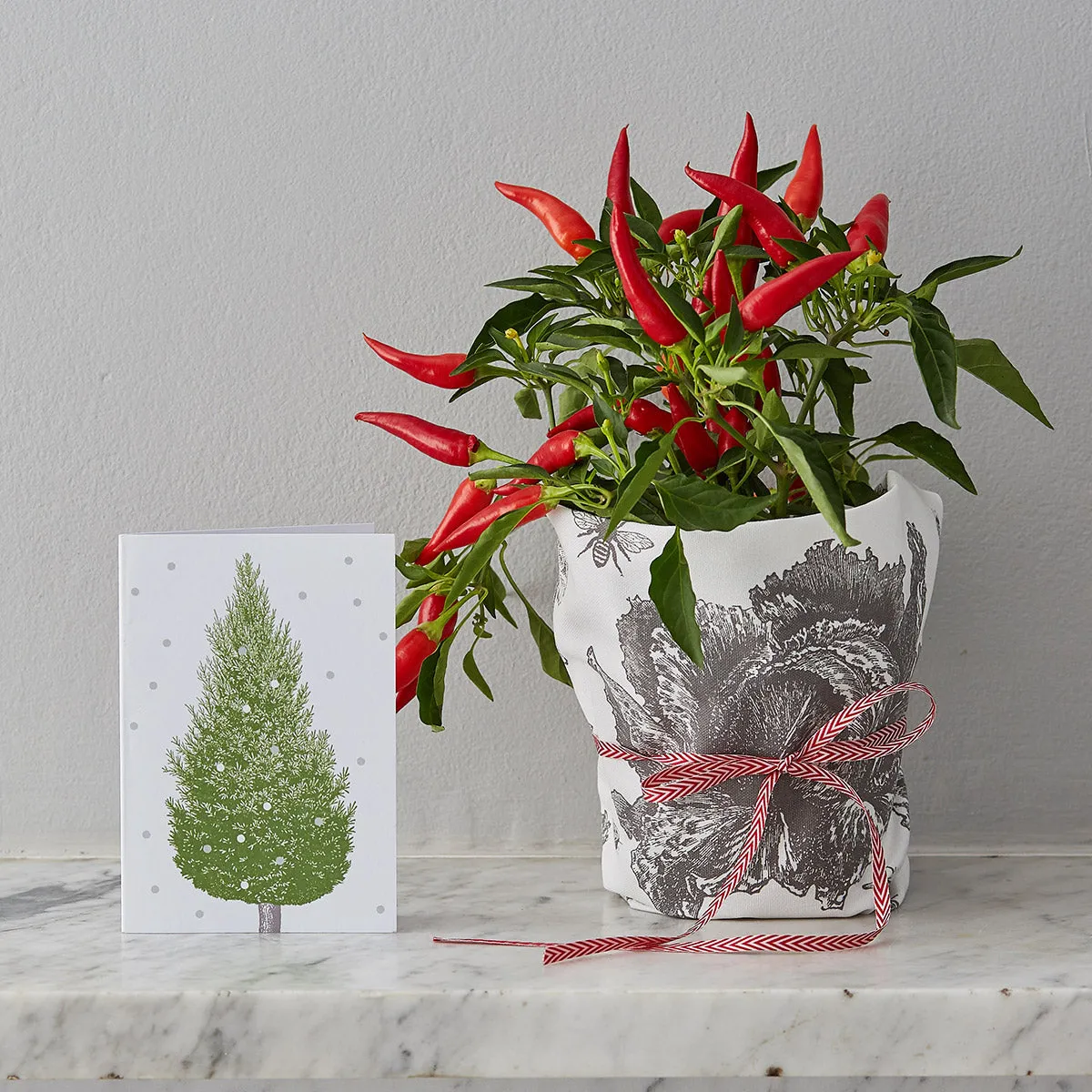 Thornback & Peel Christmas Tree julekort med kuvert