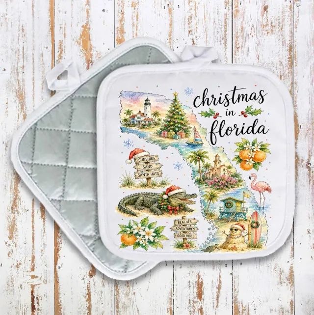 Avery Lane Gifts Christmas Florida grydelap 20 cm varmebestandig