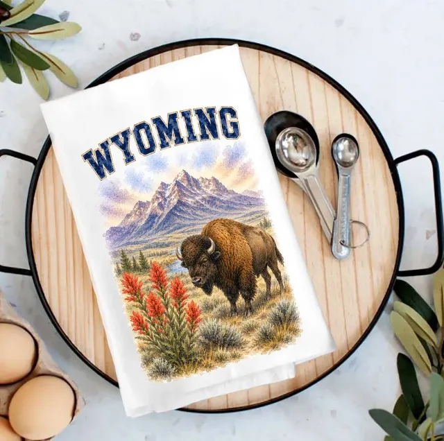 Avery Lane Gifts Wyoming Bird Animal viskestykke bomuld