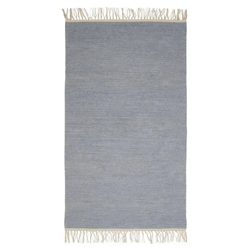 AspEgren Melange gulvløber Blue 70x130 cm bomuld