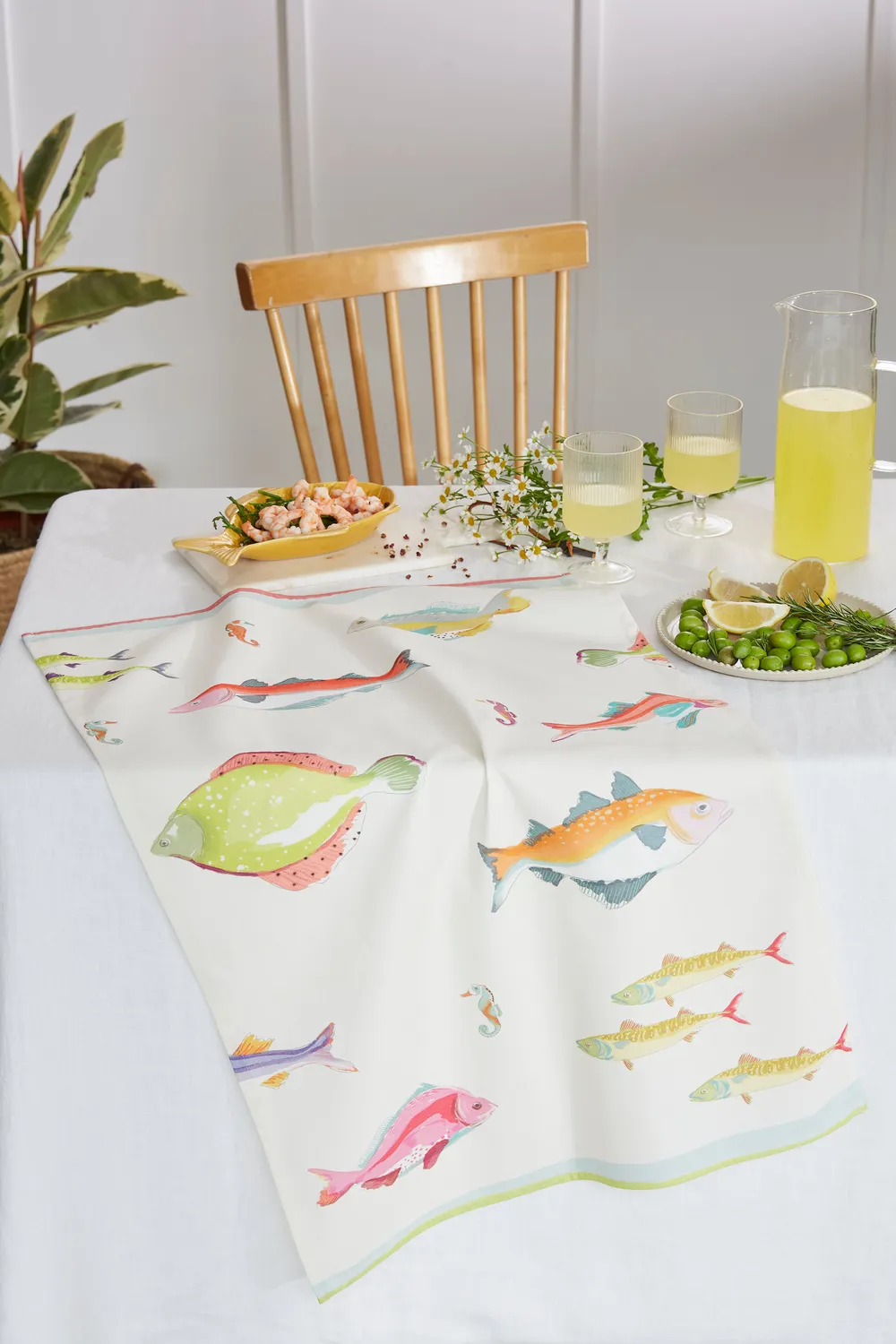 Coucke Diving viskestykke beige 50x75 cm bomuld