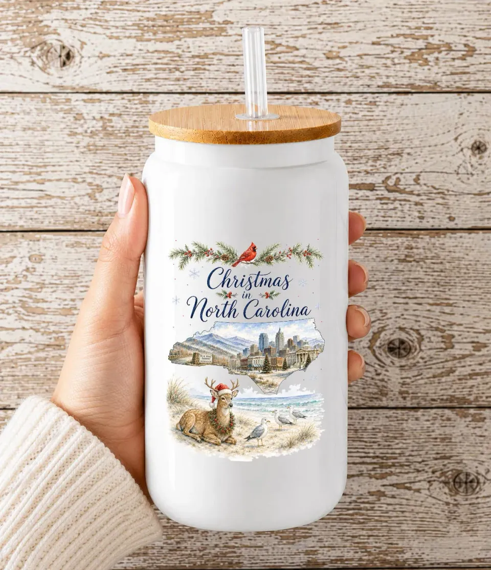 Avery Lane Christmas North Carolina drikkeglas 473 ml