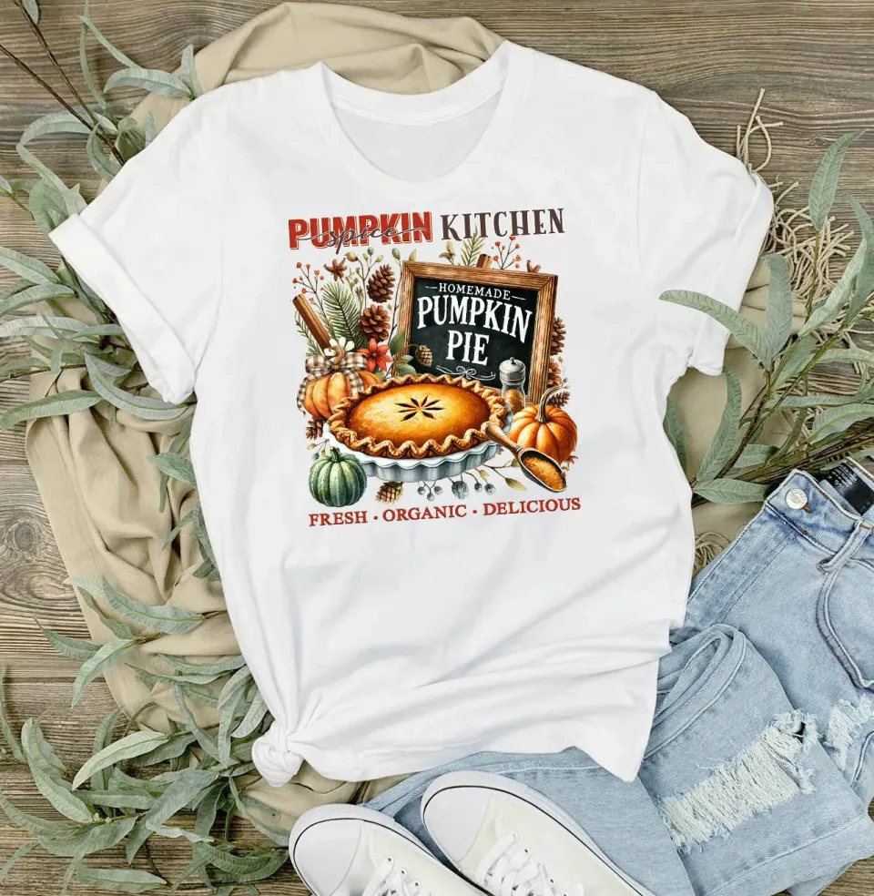 Avery Lane Gifts Pumpkin Pie T-shirt hvid bomuld