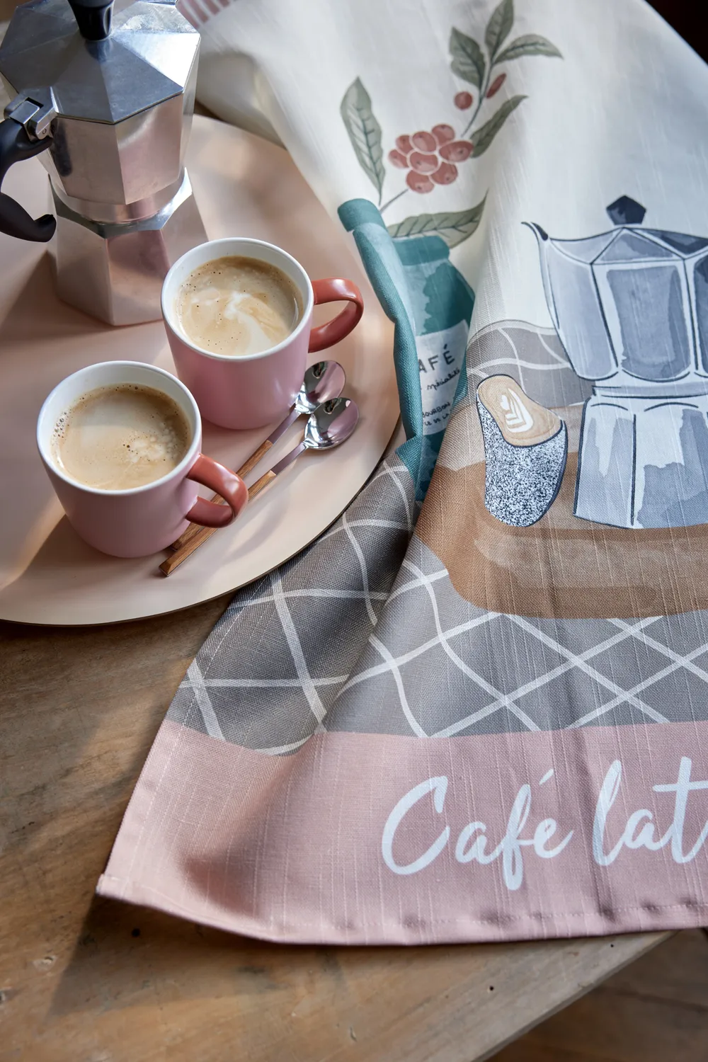 Coucke Café Latte viskestykke beige 50x75 cm hørblanding