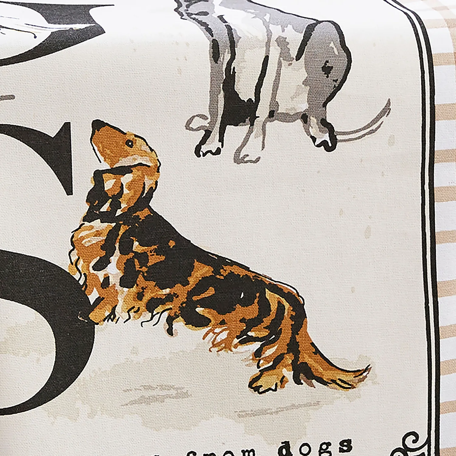 Ulster Weavers Country Dogs viskestykke brun bomuld